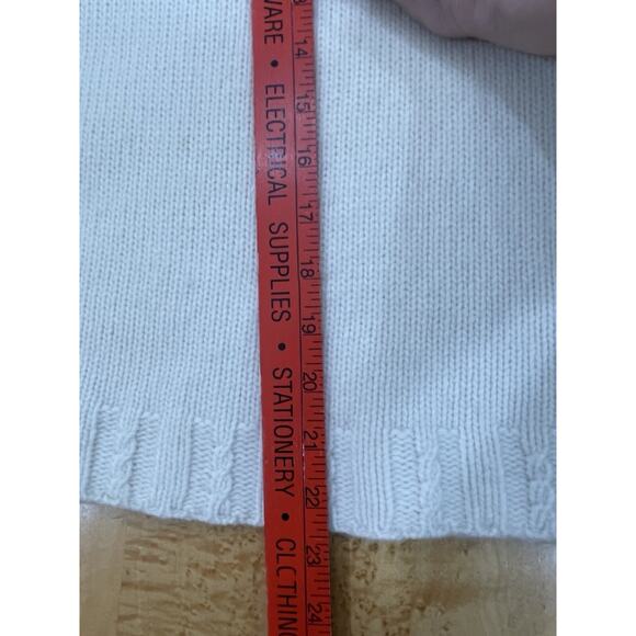 Vintage Ralph Lauren Wool Angora Sweater Turtleneck Embellished Snowflake PL - Picture 10 of 10